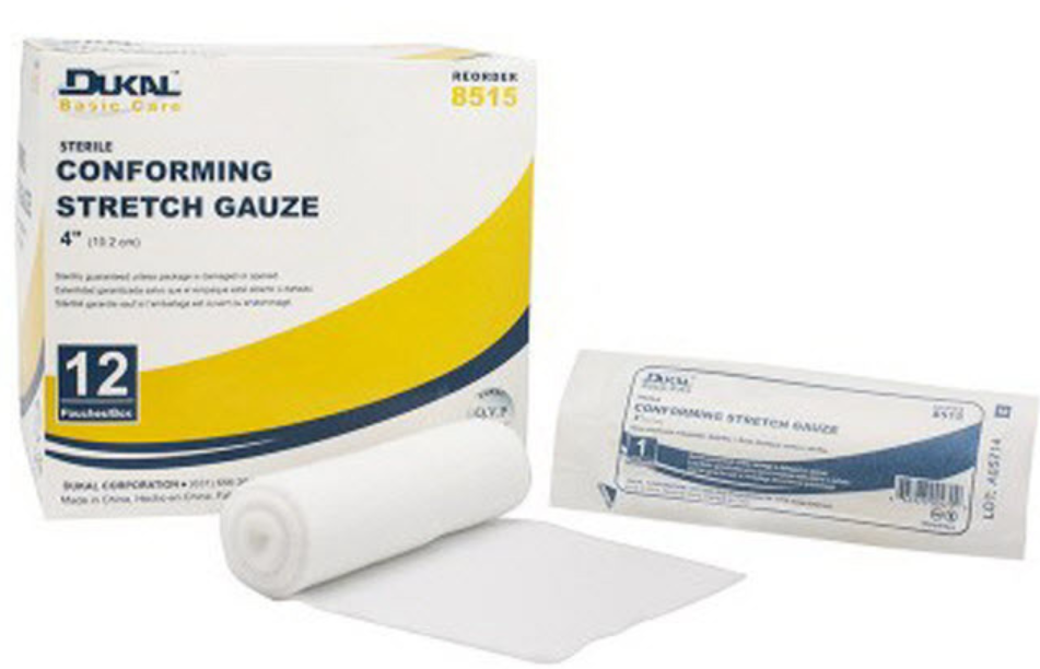 Basic Care Conforming Sterile Stretch Bandage, 2in Pack of 12