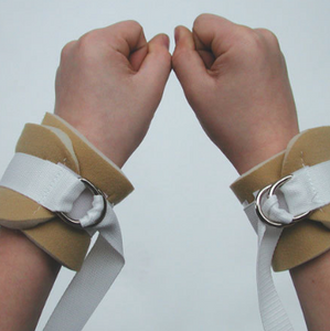 Economy Wrist/Ankle Limb Restraint Strap with 2 D Rings, 1in x 51in, White